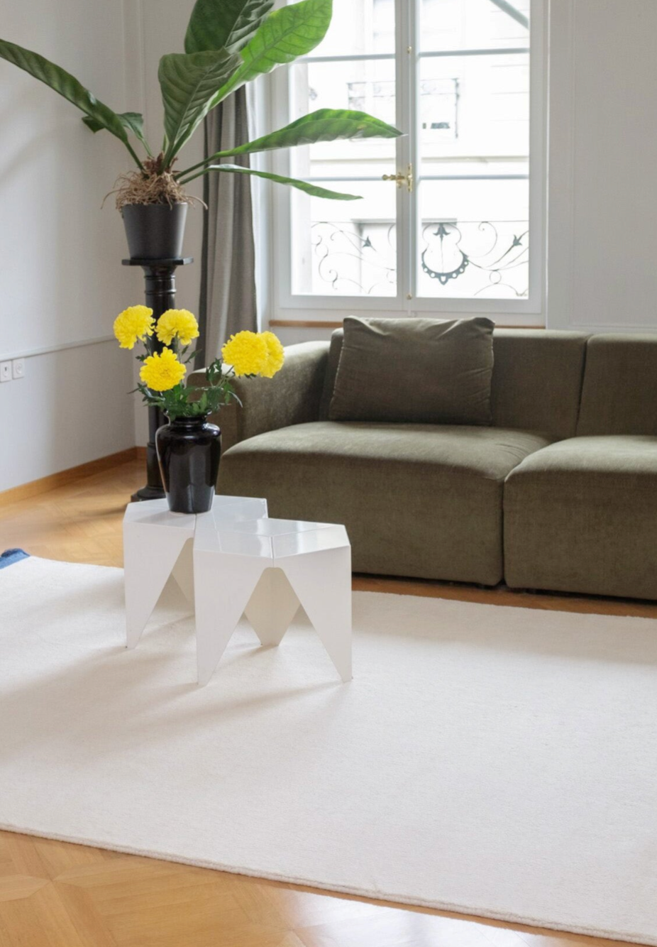 Rug Uni White