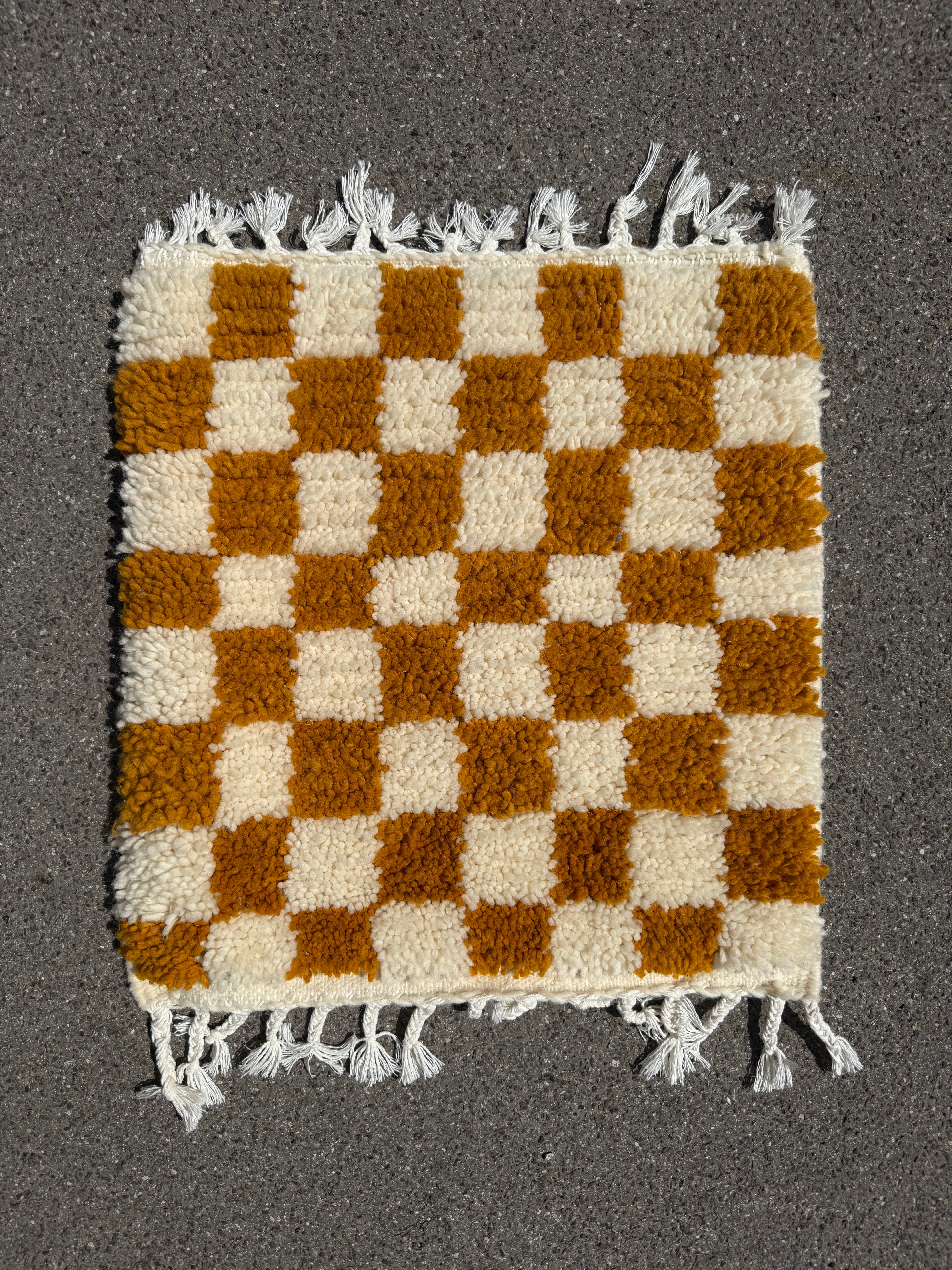 Sale Rug Checkboard Yellow