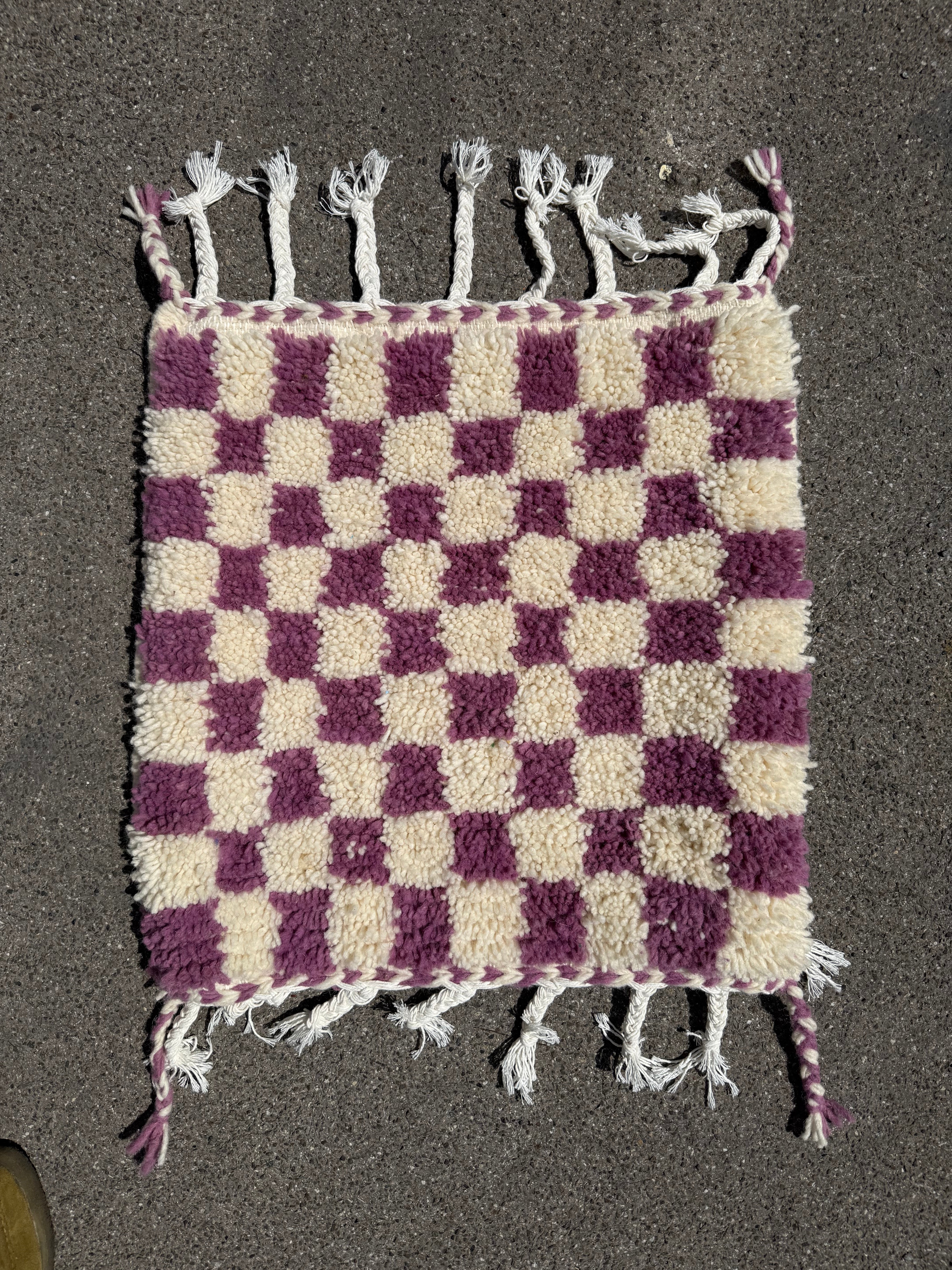 Sale Rug Checkboard Lila