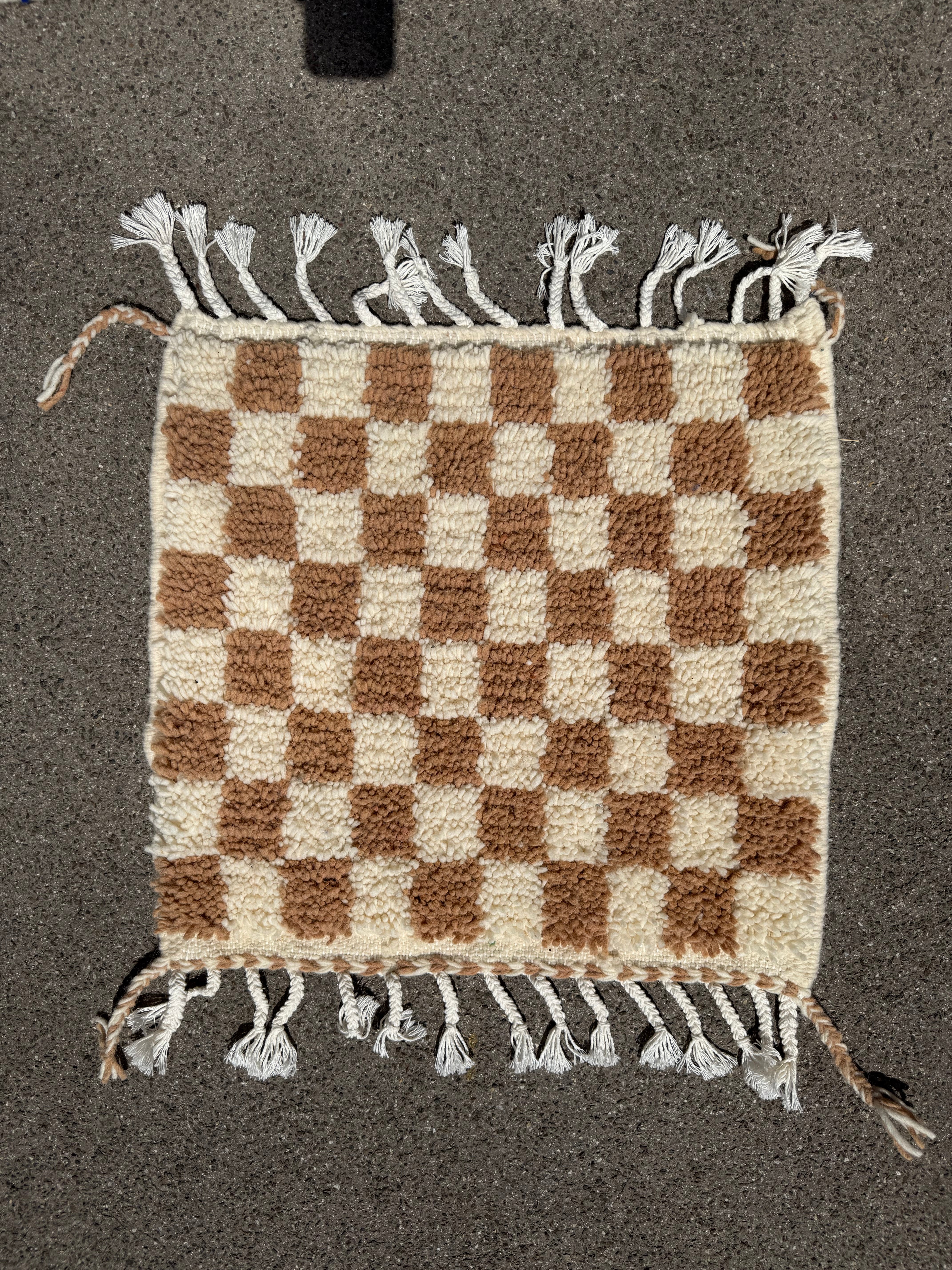Sale Rug Checkboard Beige