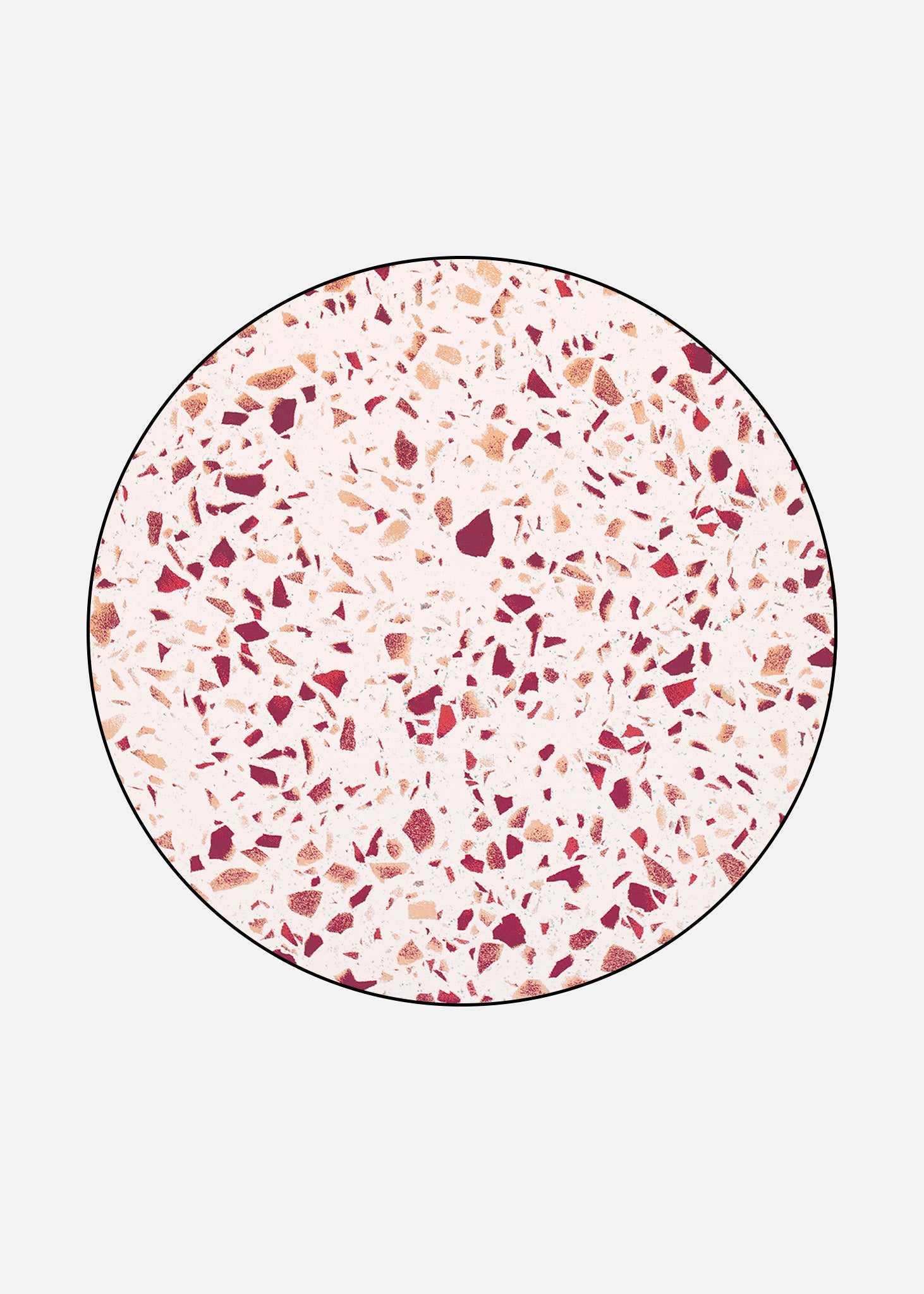 Rug Terrazzo Red