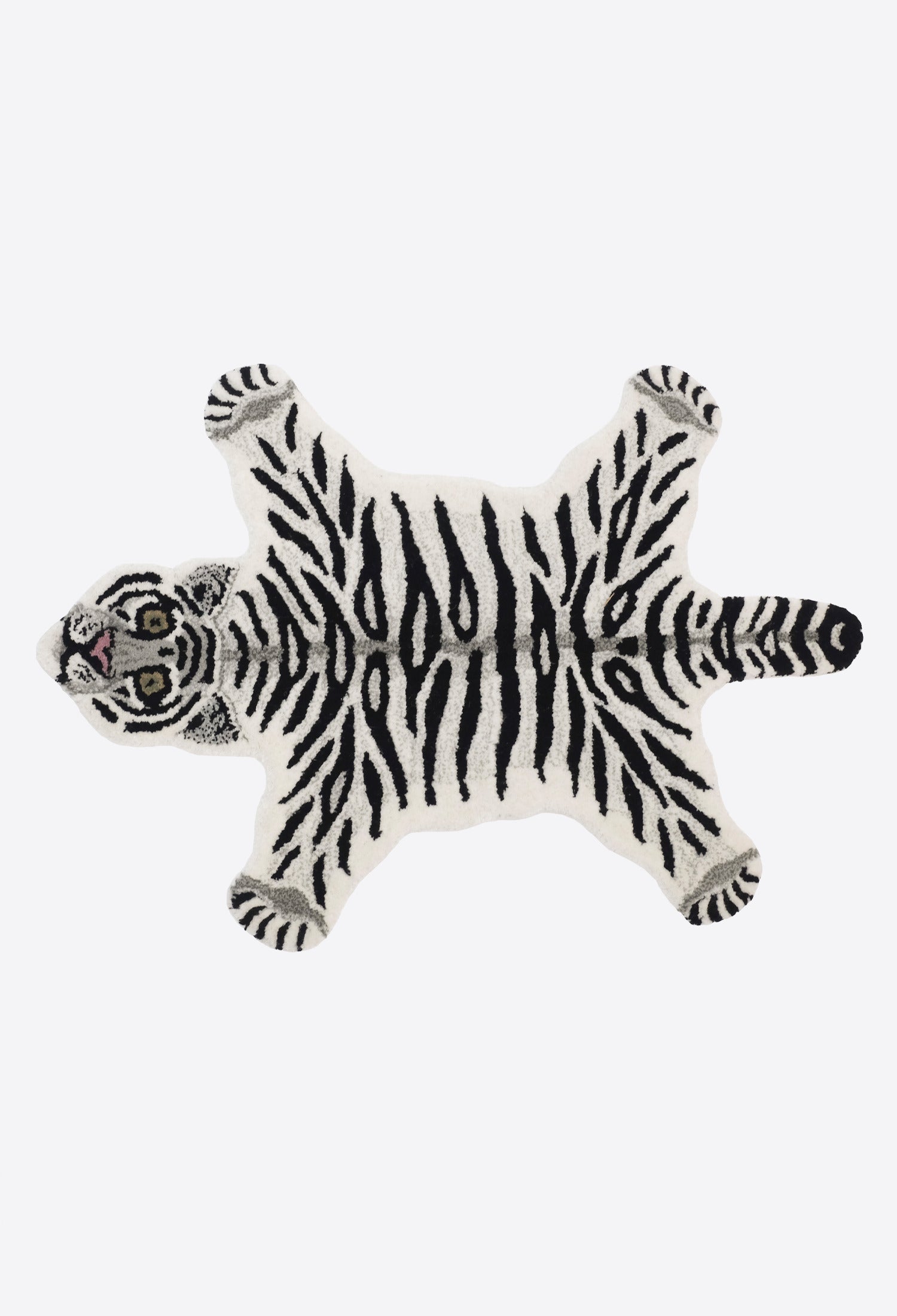 Tufted Rug Snow Tiger