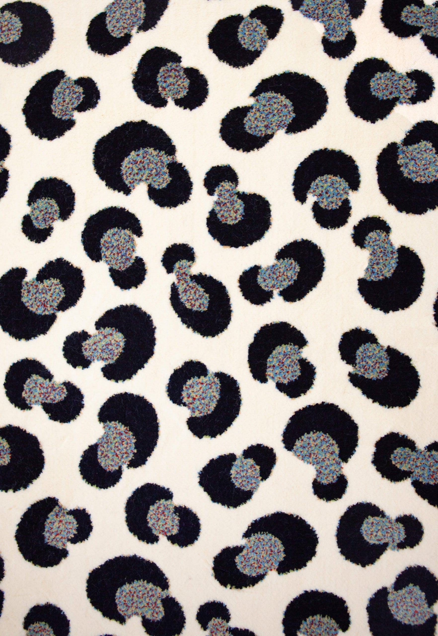 Teppich Animalia Schwarz-Weiss Mini-Punkte