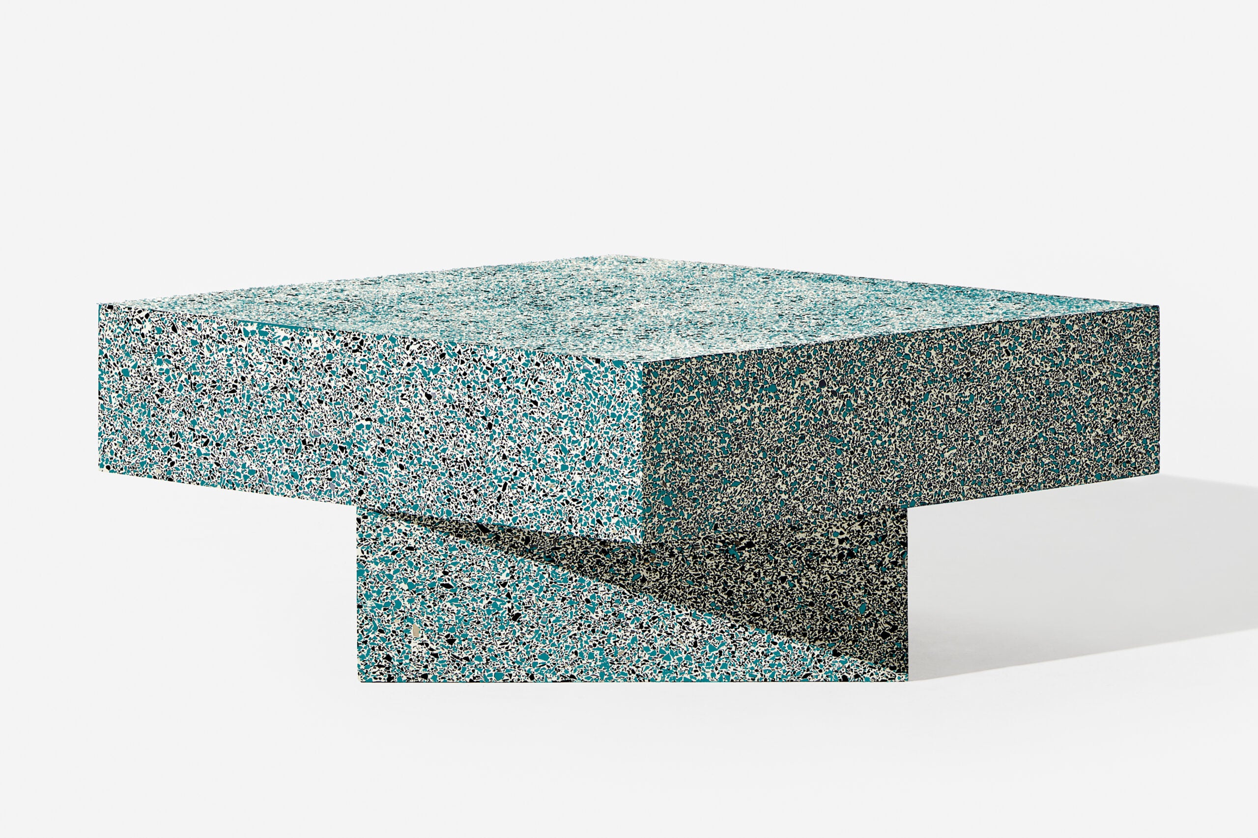 Terrazzo Table Blue Low