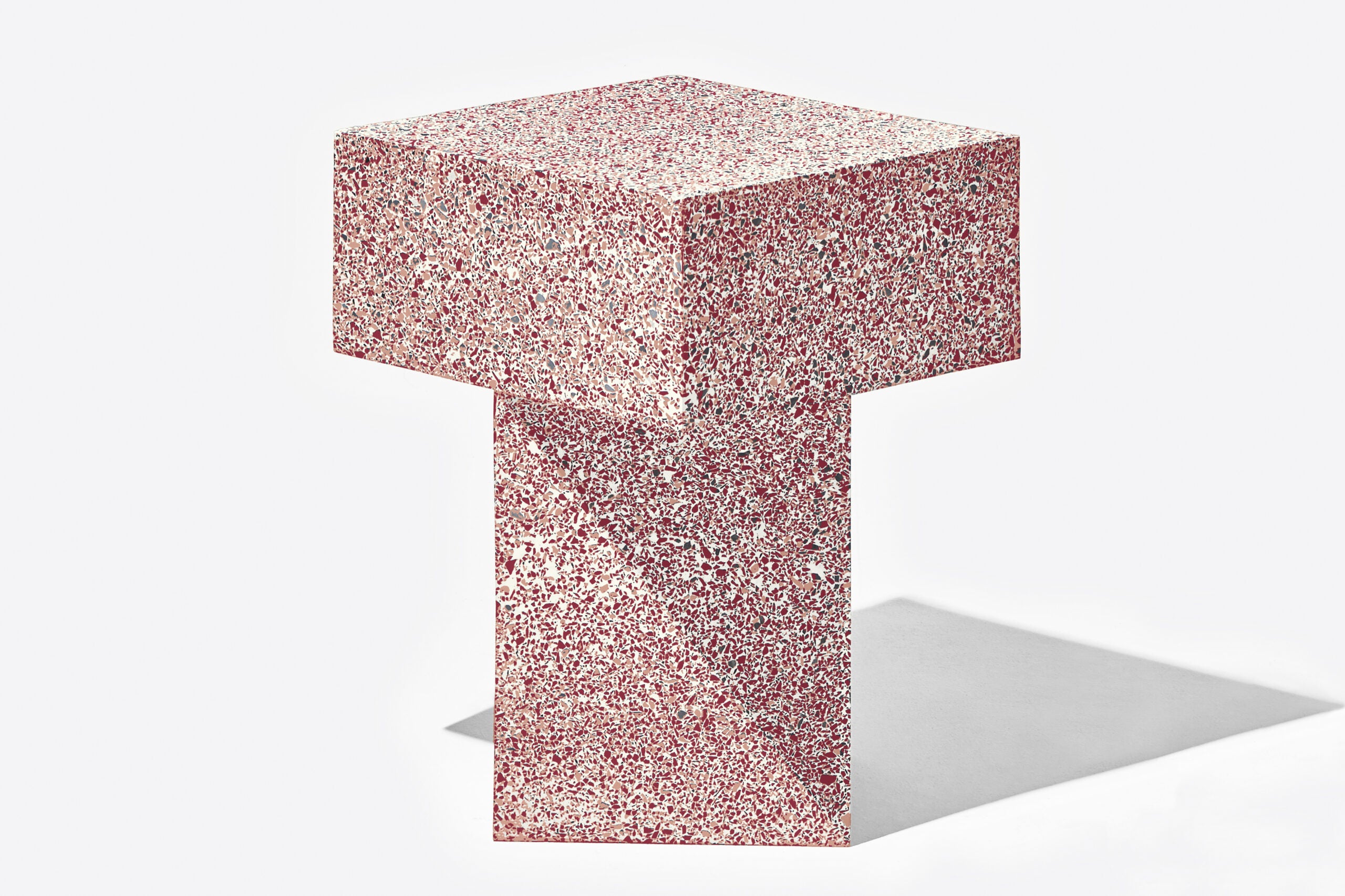 Terrazzo Table Red High