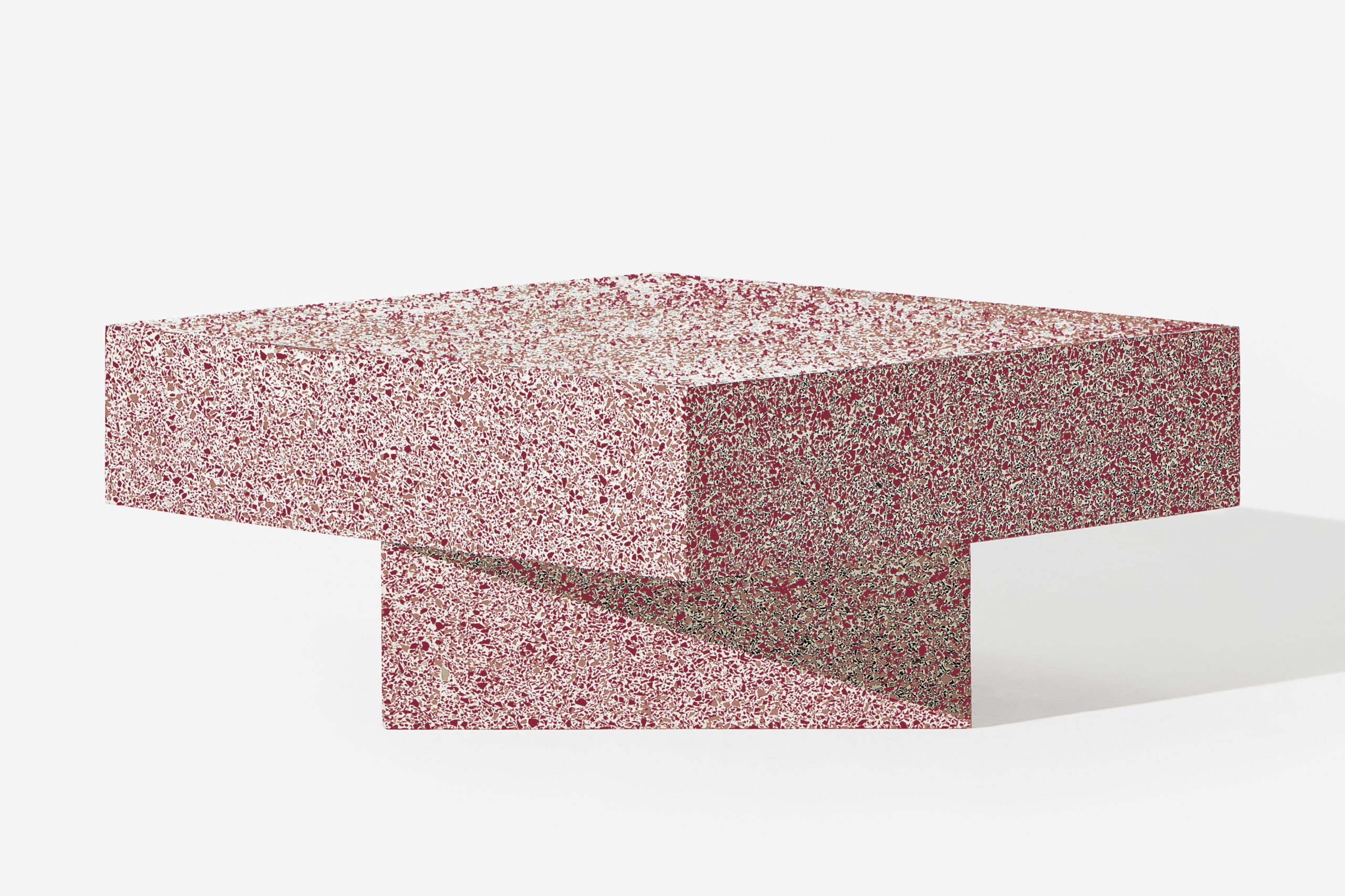 Terrazzo Table Red Low
