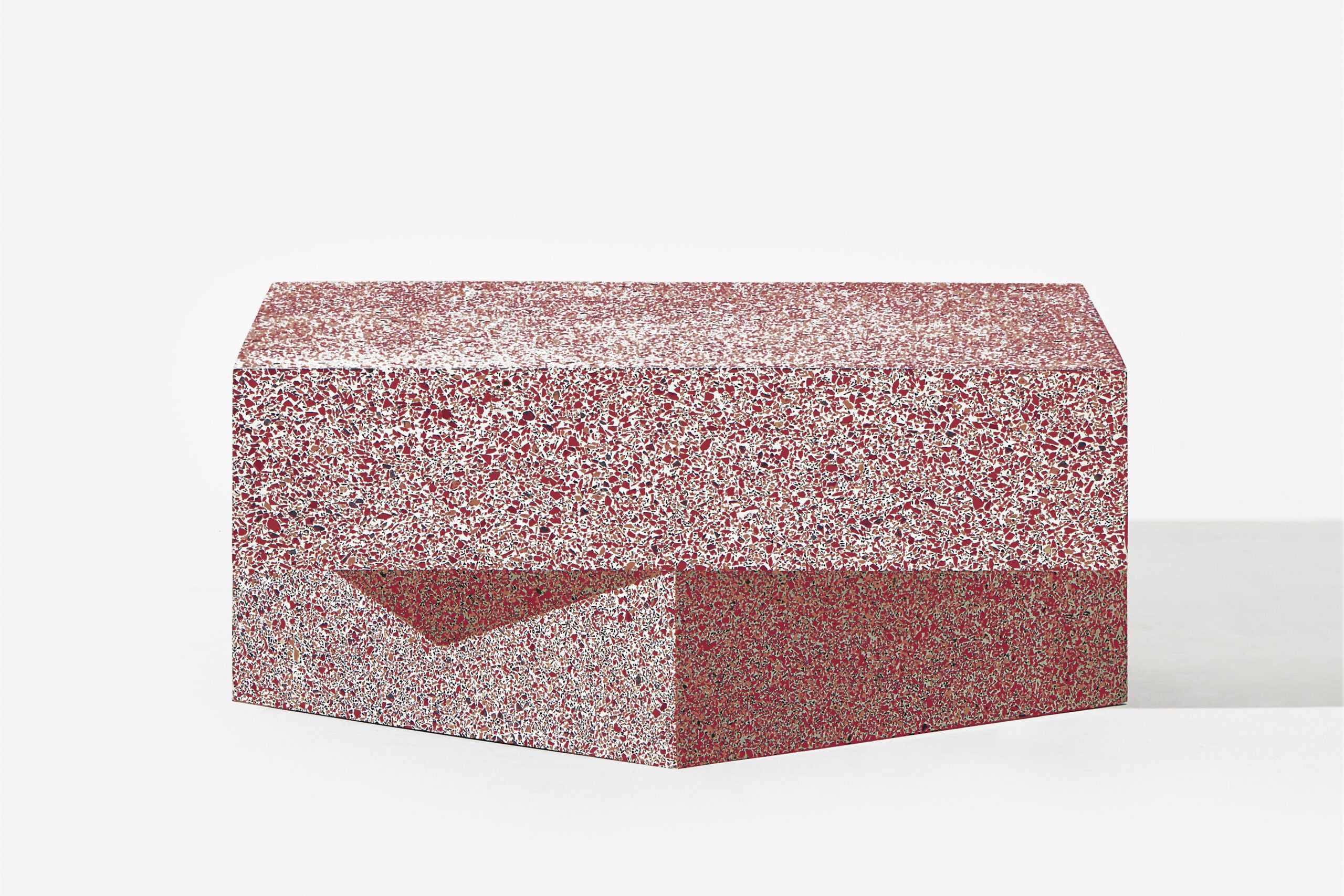 Terrazzo Table Red Low
