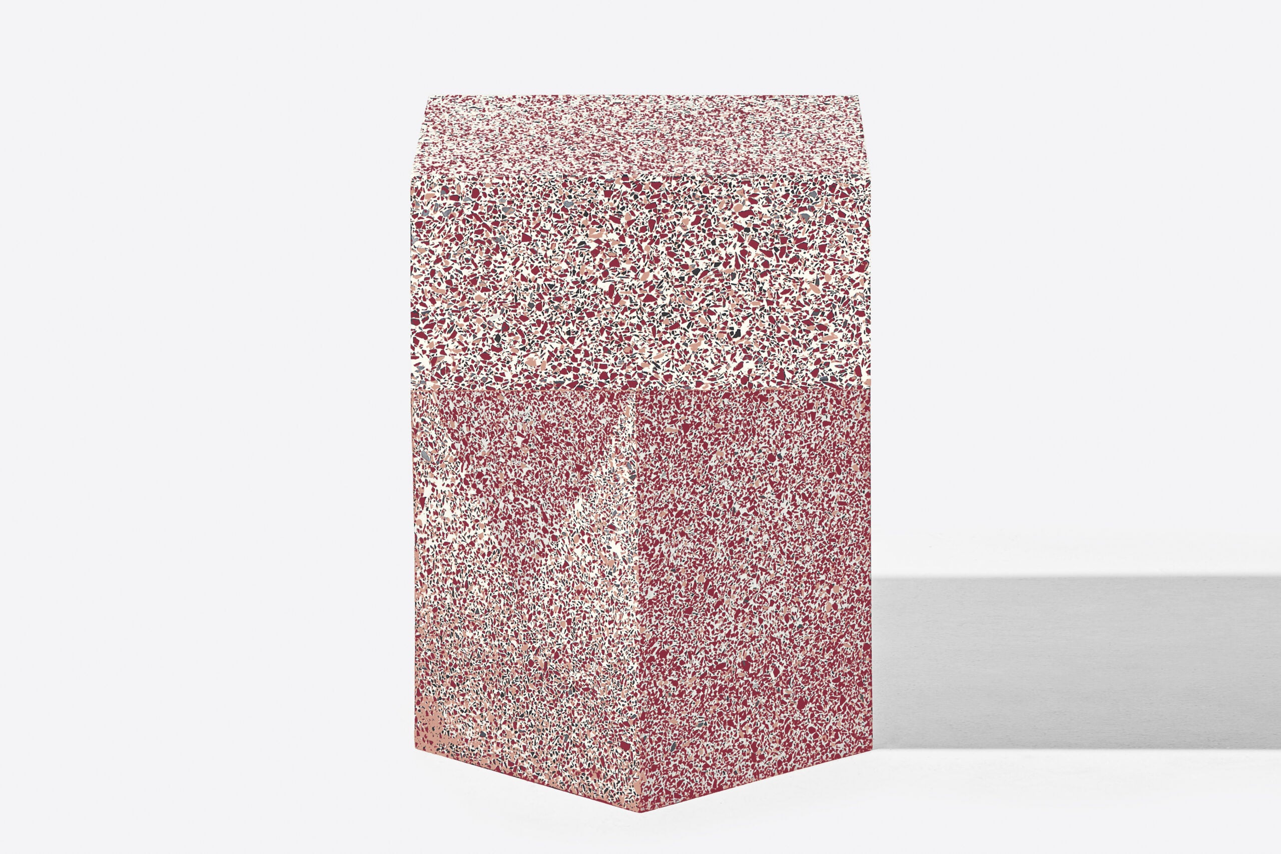 Terrazzo Table Red High