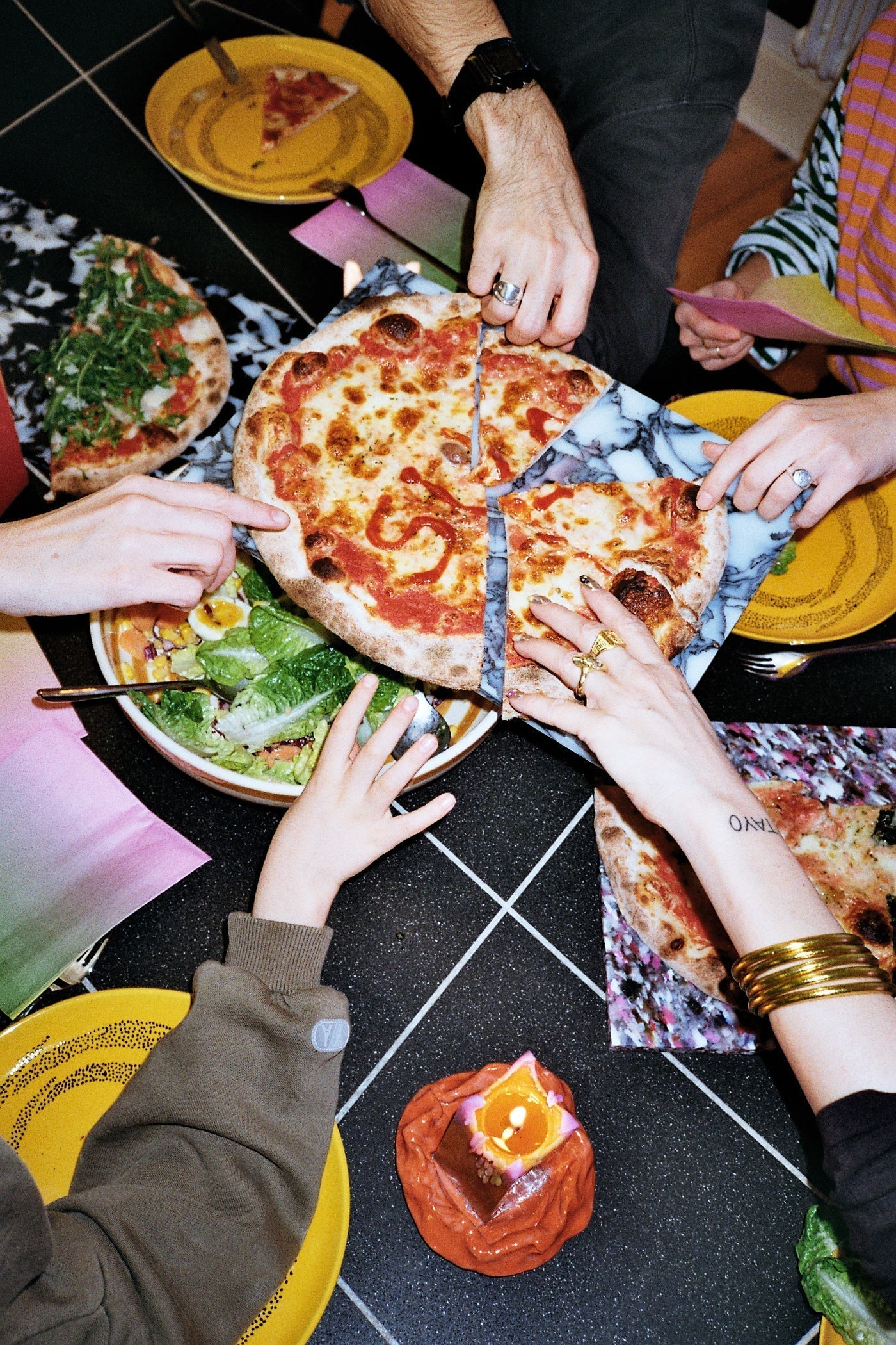 Pizza lunch with Team Sula
