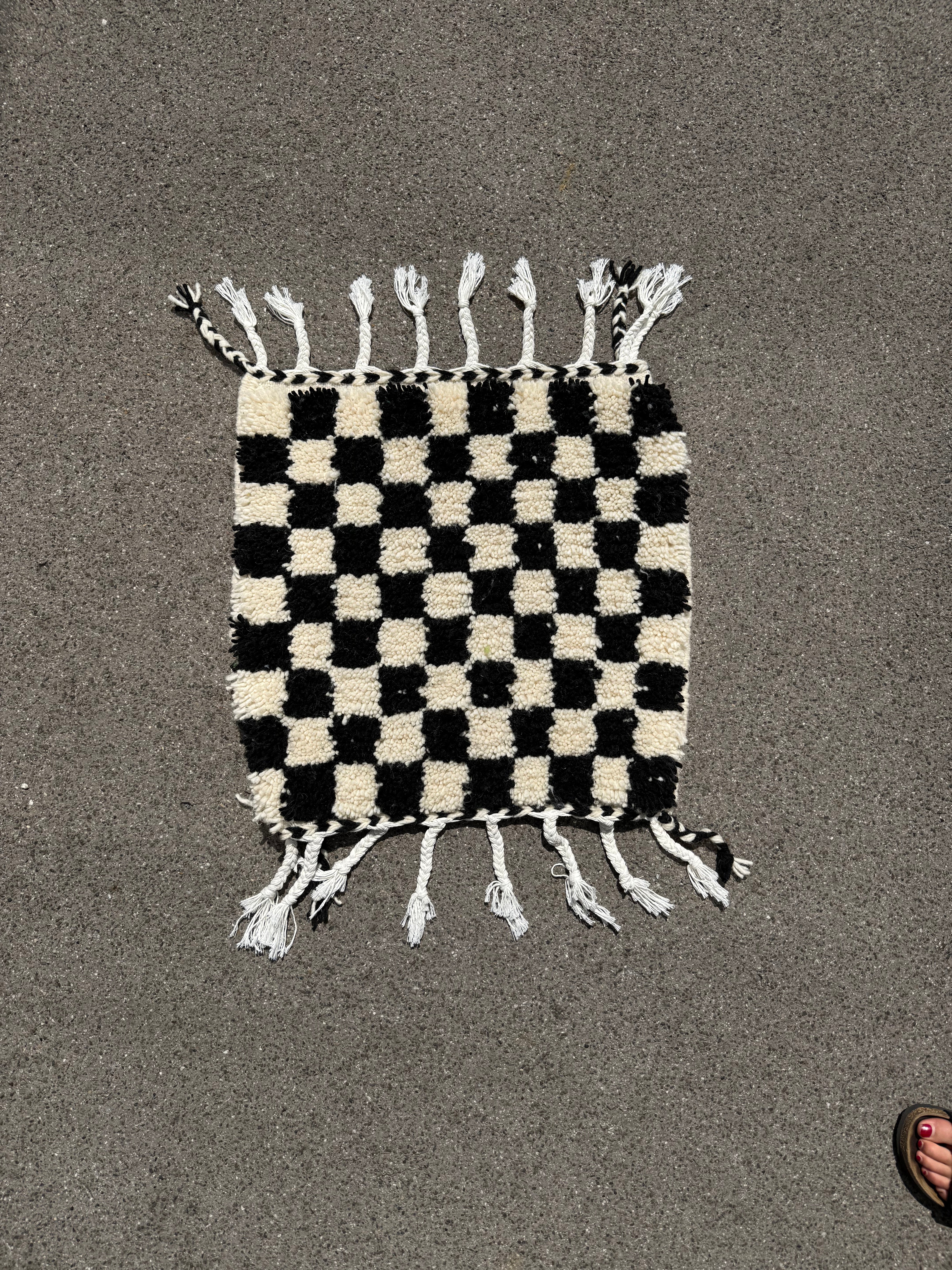 Sale Rug Checkboard Black