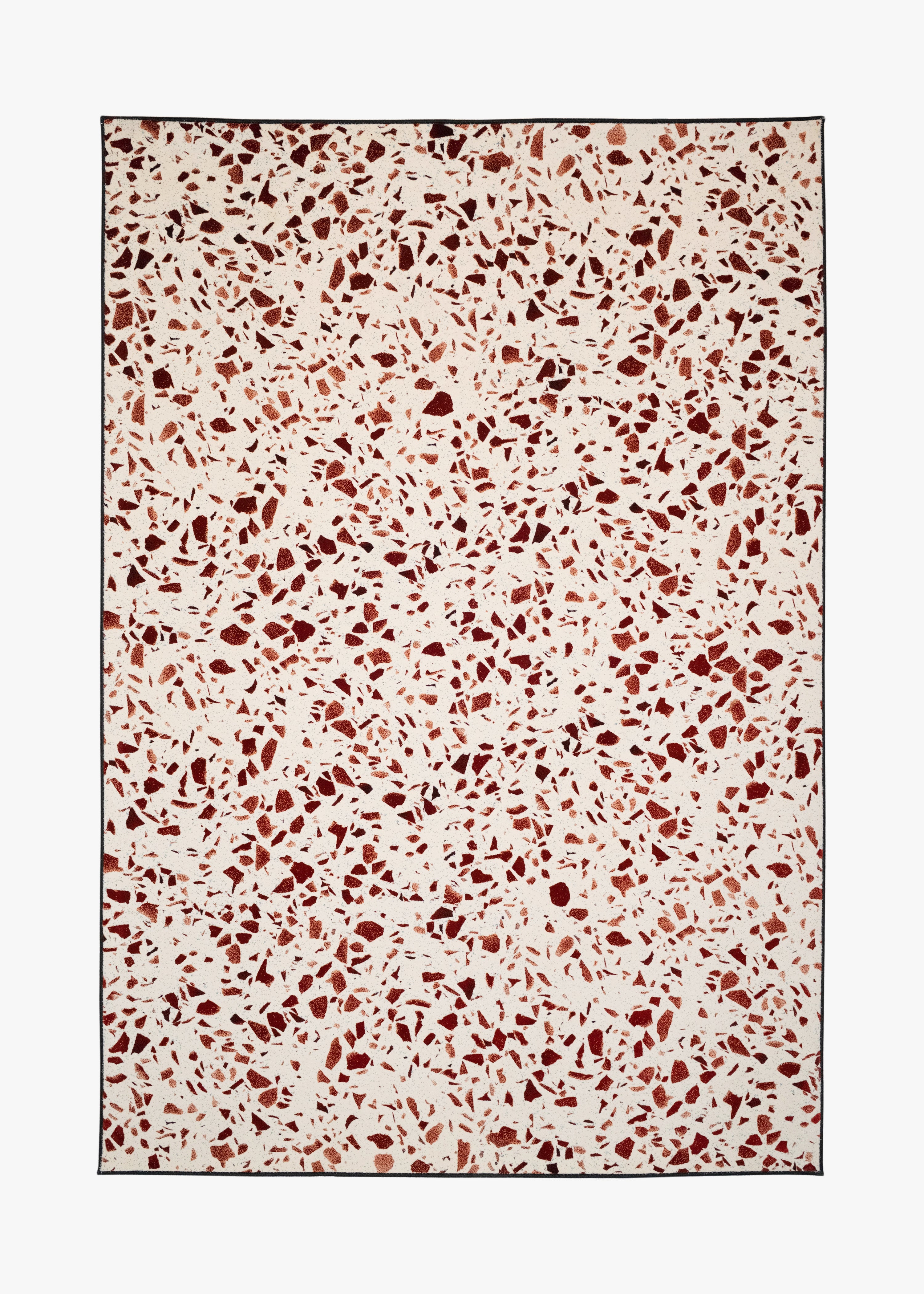Teppich Terrazzo Rot