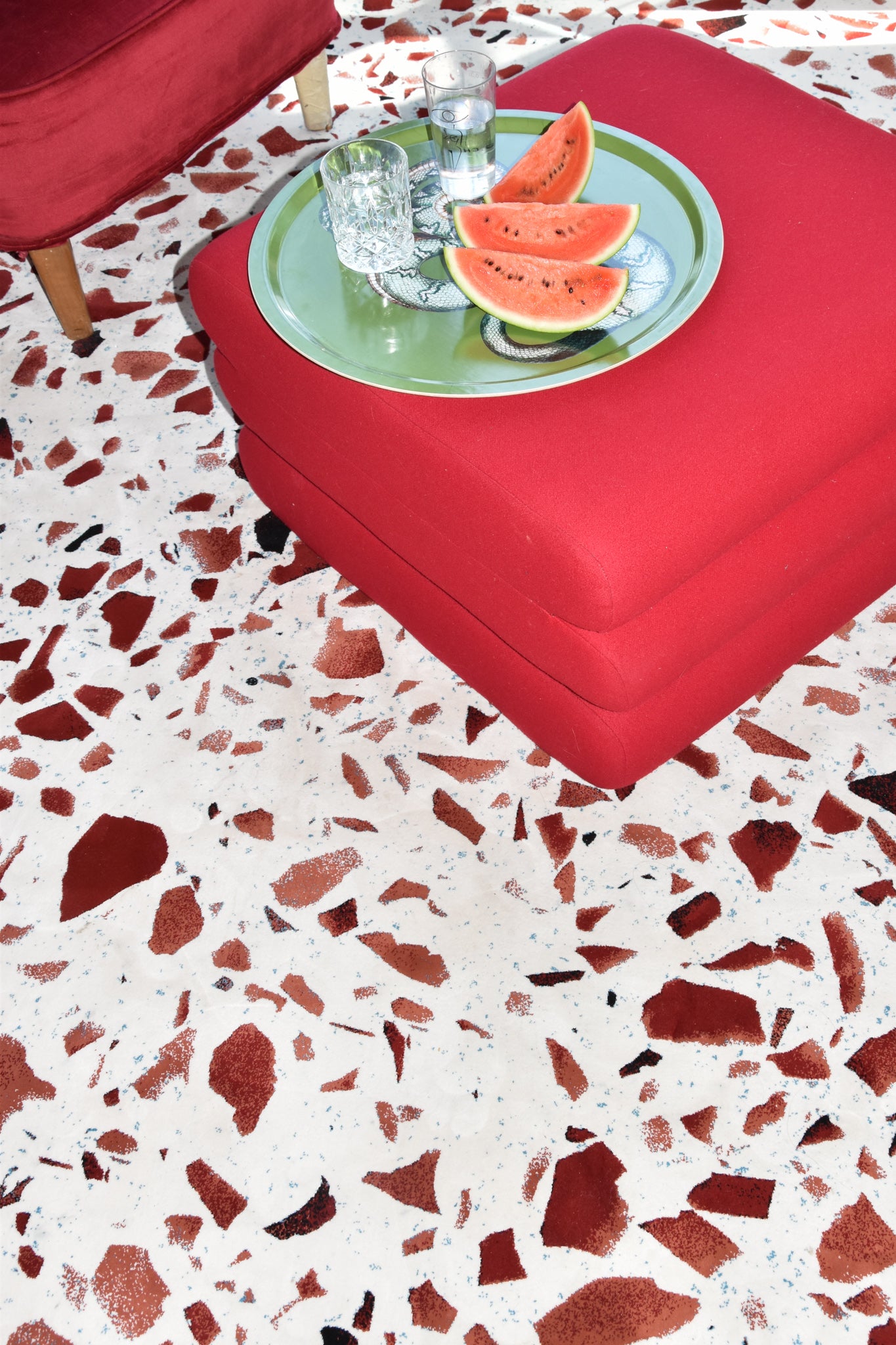 Rug Terrazzo Red