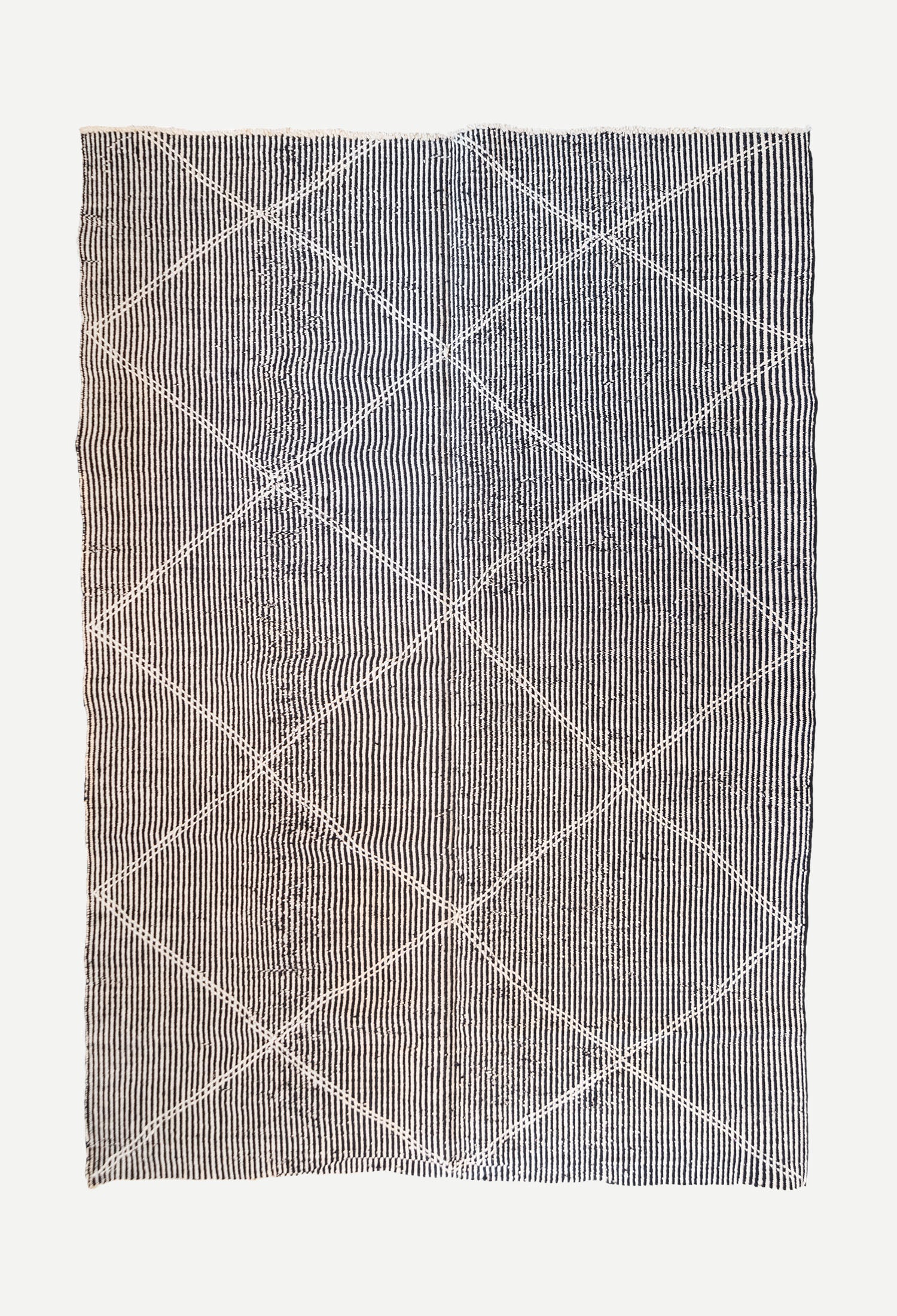 Rug Flat White Lines