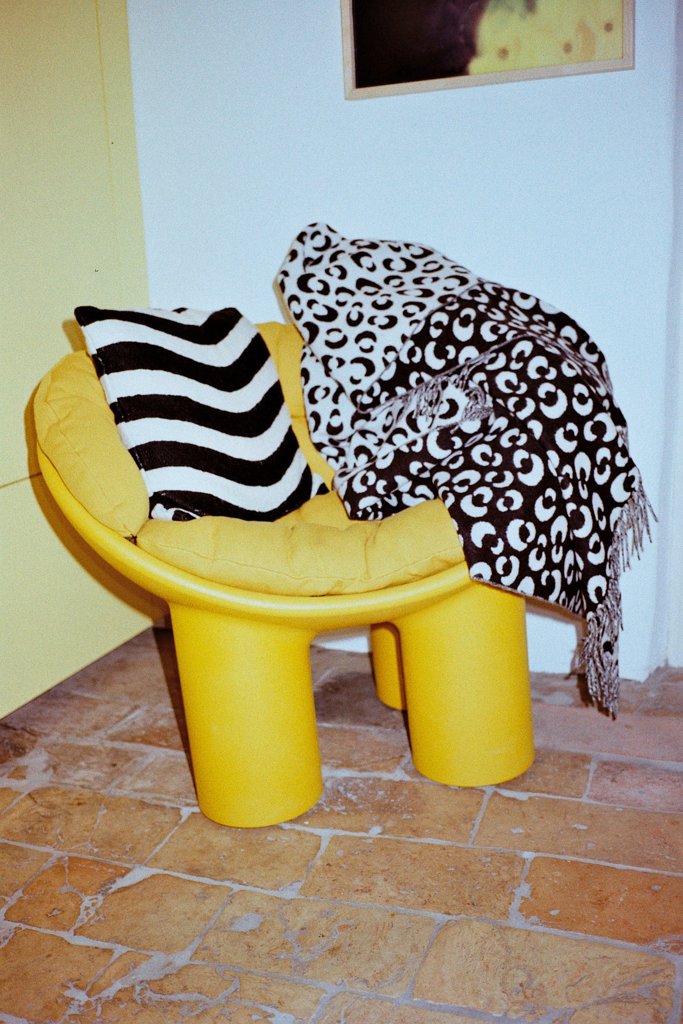 Blanket Animalia Black and White