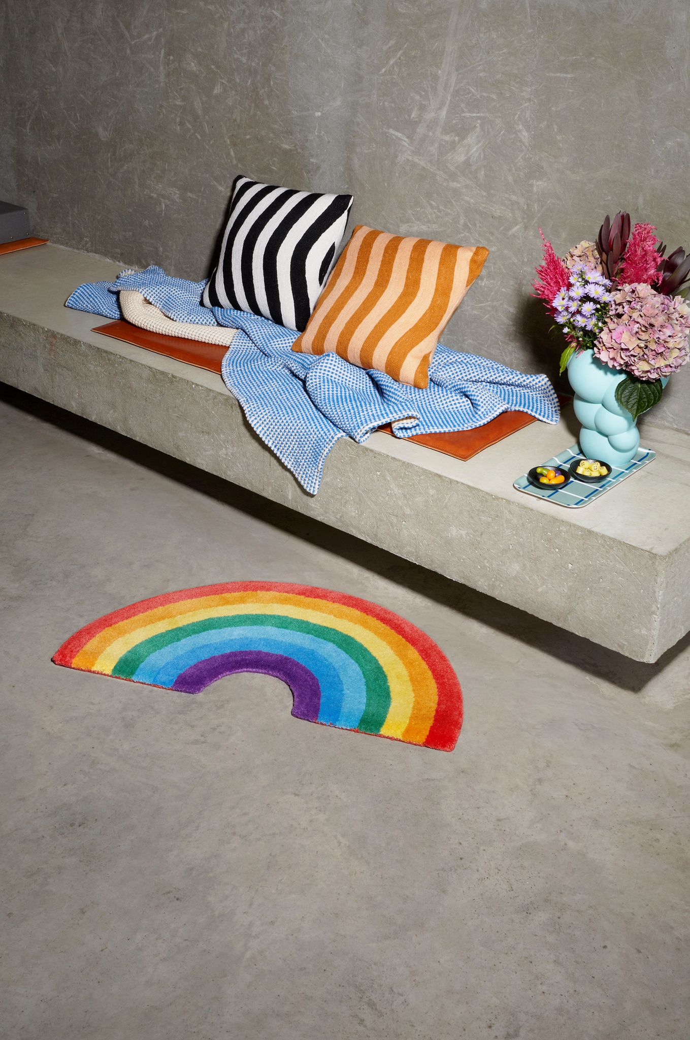 Tufted Rug Rainbow