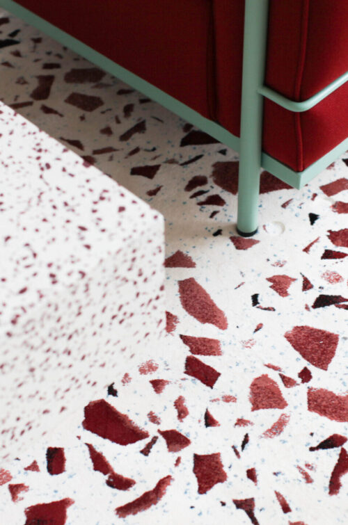 schoenstaub Carpet Terrazzo Red